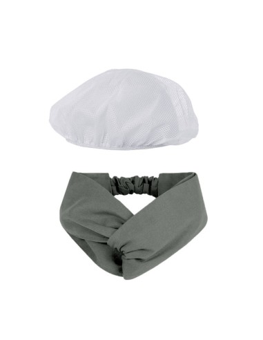 Faixa Cabelo Turbante Cinza Touca Redinha...