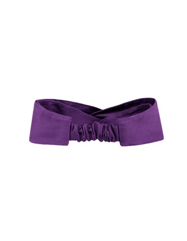 Faixa de Cabelo Turbante Roxo e Touca Redinha...