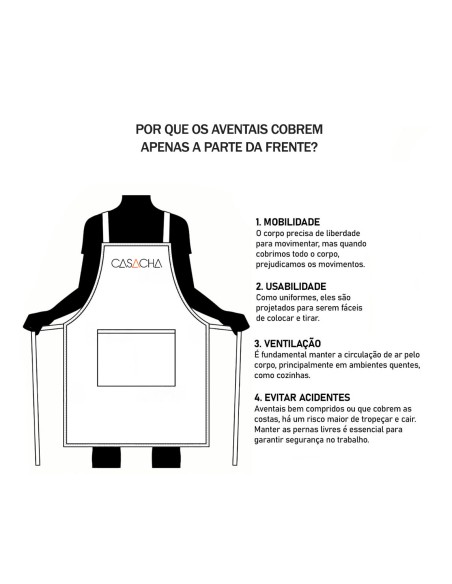 Avental Jeans e Couro Chef de Cozinha Barista Bartender 1un