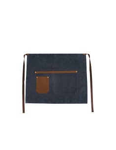 Avental de Cintura Jeans e Couro Unissex Bar Restaurante 2