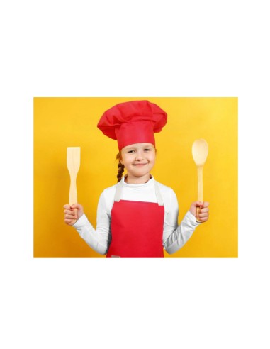 Avental Infantil Vermelho Criança Algodao...