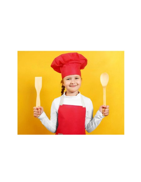 Avental Infantil Vermelho Criança Algodao Cozinha Pintura