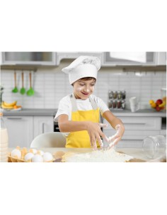 Avental Infantil Amarelo Criança Algodao Cozinha Pintura... 2