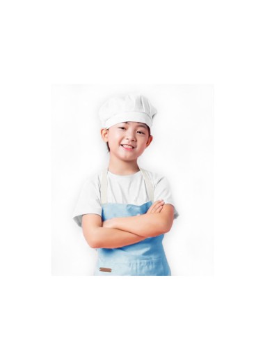 Avental Infantil Azul Claro Criança Algodao...