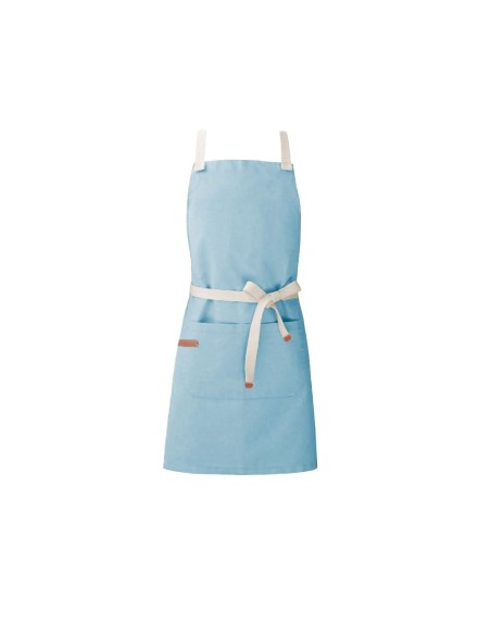 Avental Infantil Azul Claro Criança Algodao Chef Kids Artes