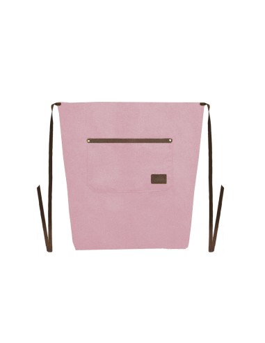 Avental de Cintura Rosa Couro Marrom...