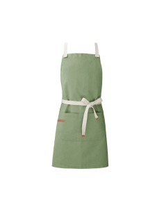 Avental Verde Cha Matte Algodao Cafeteria Bar Vegano