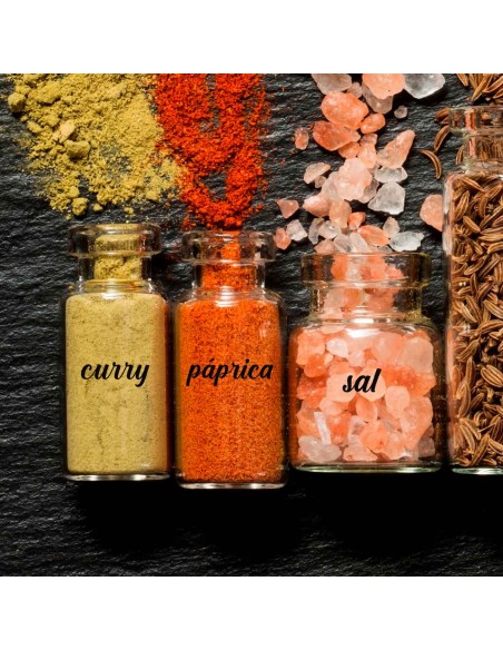 Etiquetas Adesivos para Temperos Cozinha Organizar Kit 12