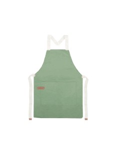 Avental Verde Cha Matte Algodao Cafeteria Bar Vegano 2