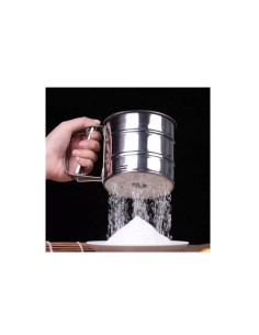 Tapioqueira Polvilhador de Tapioca Farinha Caneca Inox 250g 2
