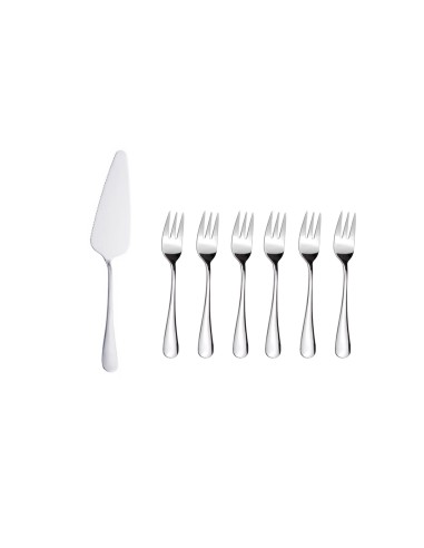 Espatula e Garfo de Bolo Talheres Sobremesa Aço...