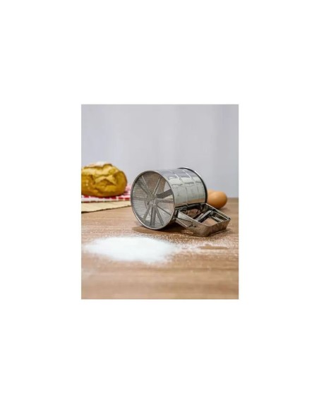 Tapioqueira Polvilhador de Tapioca Farinha Caneca Inox 250g