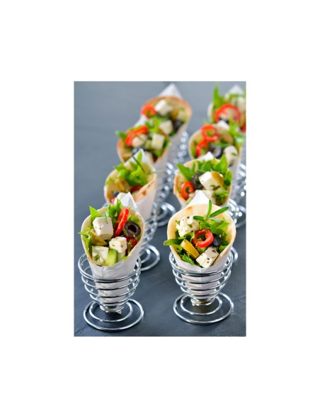 Porta Ovo Suporte Aramado Espiral Buffet Aperitivo Canape Inox