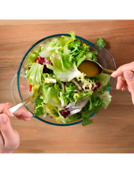 Colher Vazada Dourada Aço Inox Servir Saladas Legumes