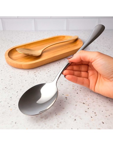 Colher para Servir Arroz e Salada Aço Inox...