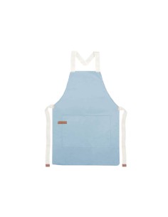 Avental Azul Claro Algodao Confeitaria Padaria Artesanato 2