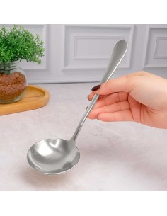 Concha Aço Inox Servir Molhos Sopas Caldos Buffet 19,5cm 2