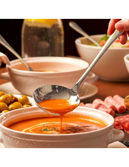 Concha Aço Inox Servir Molhos Sopas Caldos Buffet 19,5cm