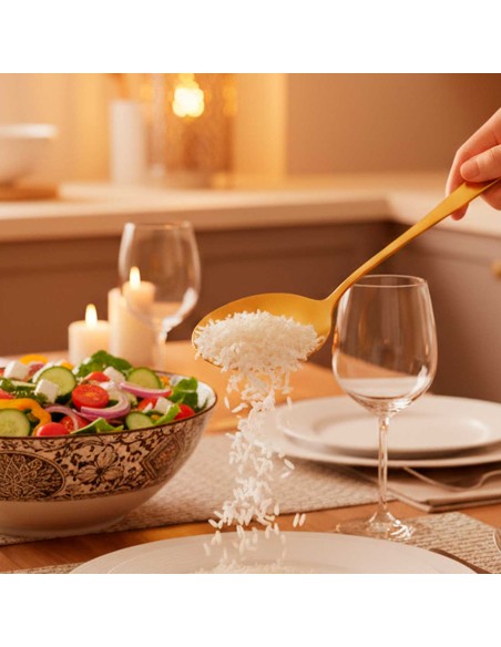 Espatula Concha Colher Servir Dourado Aço Inox Servir Buffet