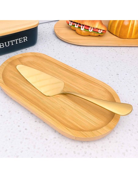 Espatula Concha Colher Servir Dourado Aço Inox Servir Buffet