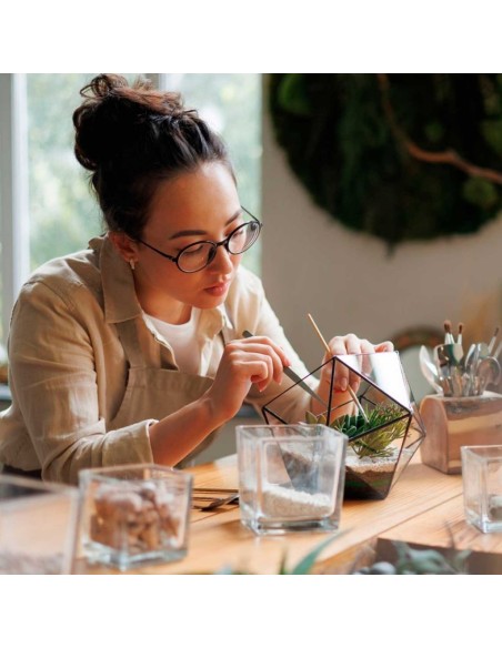 Ferramenta Jardinagem Inox Pa Ancinho Pinça Mini Jardim 4un