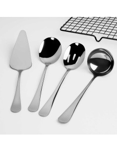 Espatula Concha Colher Servir Utensilios Aço Inox Servir... 2