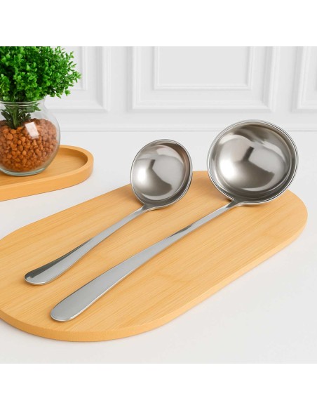Concha Aço Inox Servir Molhos Sopas Caldos Utensilio 28,5cm