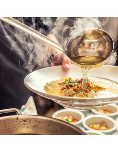 Concha Aço Inox Servir Molhos Sopas Caldos...