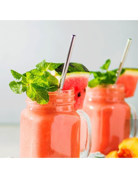 Canudo de Inox Reto Reutilizavel Escovinha Limpeza Jogo 5un