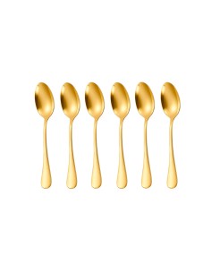 Colher de Mesa Dourada Ouro Talheres Aço Inox Buffet Jogo...