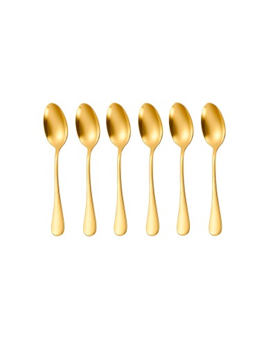 Colher de Mesa Dourada Ouro Talheres Aço Inox...
