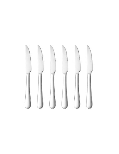 Faca de Mesa Serrilhada Aço Inox Talheres...