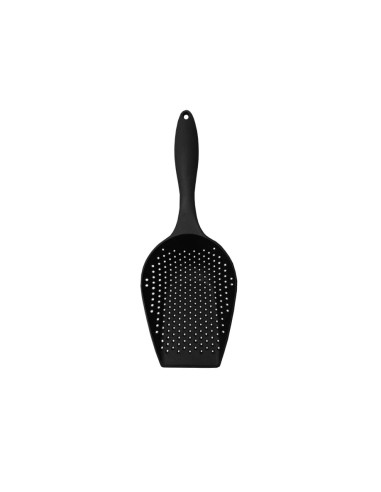 Escumadeira Espatula Escorredor Colher Preto 30cm