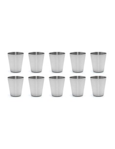 Copo Mini Aço Inox 30ml Cafe Molho Finger Food Aperitivo...