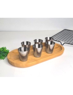 Copo Mini Aço Inox 30ml Cafe Molho Finger Food Aperitivo... 2
