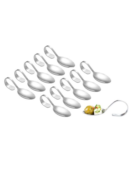 Colher Finger Food Inox Buffet Restaurante Aperitivos 50un