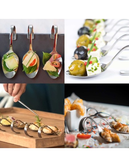 Colher Finger Food Inox Buffet Restaurante Aperitivos 50un