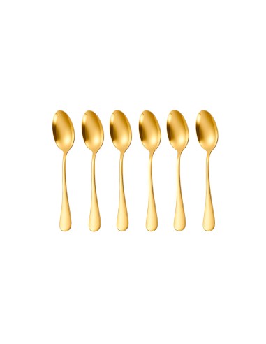 Colher de Sobremesa Dourado Ouro Talher Inox...