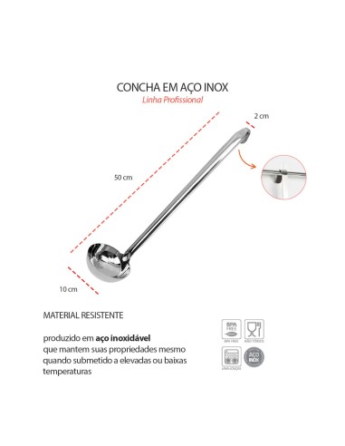 Concha Grande Profissional Inox Buffet...