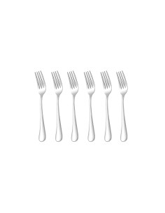 Garfo de Sobremesa Inox Talheres Buffet Restaurante Jogo 6un