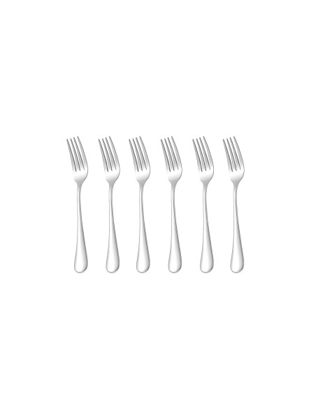 Garfo de Sobremesa Inox Talheres Buffet Restaurante Jogo 6un