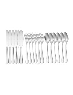 Talheres de Sobremesa Faqueiro Inox Garfo Faca Colher 18un