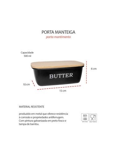 Porta Pao Manteigueira Pote Cafe Açucar Aço...