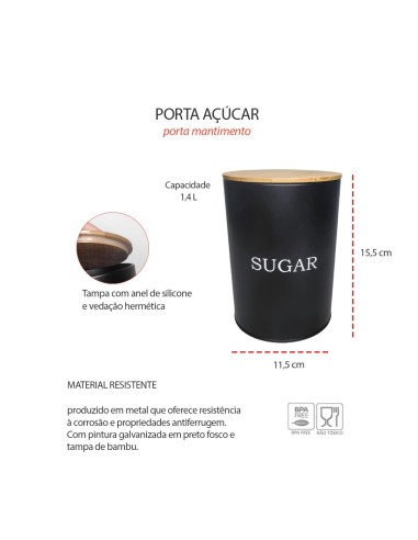 Porta Pao Manteigueira Pote Cafe Açucar Aço...