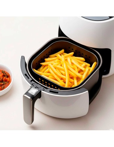 Tapete Silicone Quadrado Air Fryer Preto...