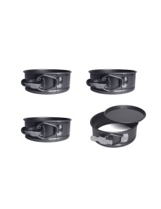 Forma Antiaderente Mini Bolo Assadeira Fundo Removivel 4un