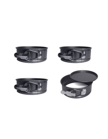 Forma Antiaderente Mini Bolo Assadeira Fundo Removivel 4un