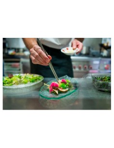 Pinça Culinaria Profissional Empratamento Pegador Inox 30cm 2