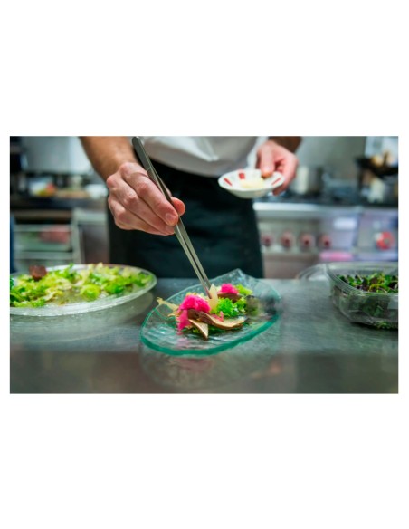 Pinça Culinaria Profissional Empratamento Pegador Inox 30cm