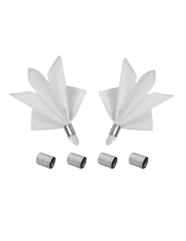 Porta Guardanapo Anel Argola Aço Inox Mesa...